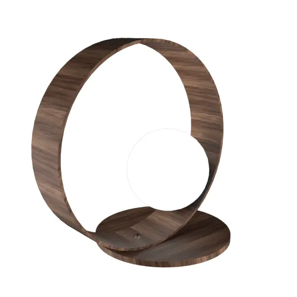 Wooden decorative luminaire with contemporary, timeless design in natural wood veneer or Italian lacquer finish. Proudly made in Brazil, combining high-end technology and the irreplaceable manual finishing. Collection: Sfera Designer: Studio Accord Finish: American Walnut Glass: Frosted Glass Width: 15.75" Height: 14.17" Length: 9.84" Weight: 2.76 lb Wire: 118`` Number of Bulbs: 1 Maximum Wattage: 25.00 W Bulb Type: A15 Bulb Base: E26 Light Source: LED CRI: 90 Voltage: 120.00 V Material: Wood veneer, MDF Country of Origin: Brazil Safety Listing: UL Safety Rating: Damp Connection: Plug In LED Manufacturer Warranty: 5 Years Spec Sheet Instructions