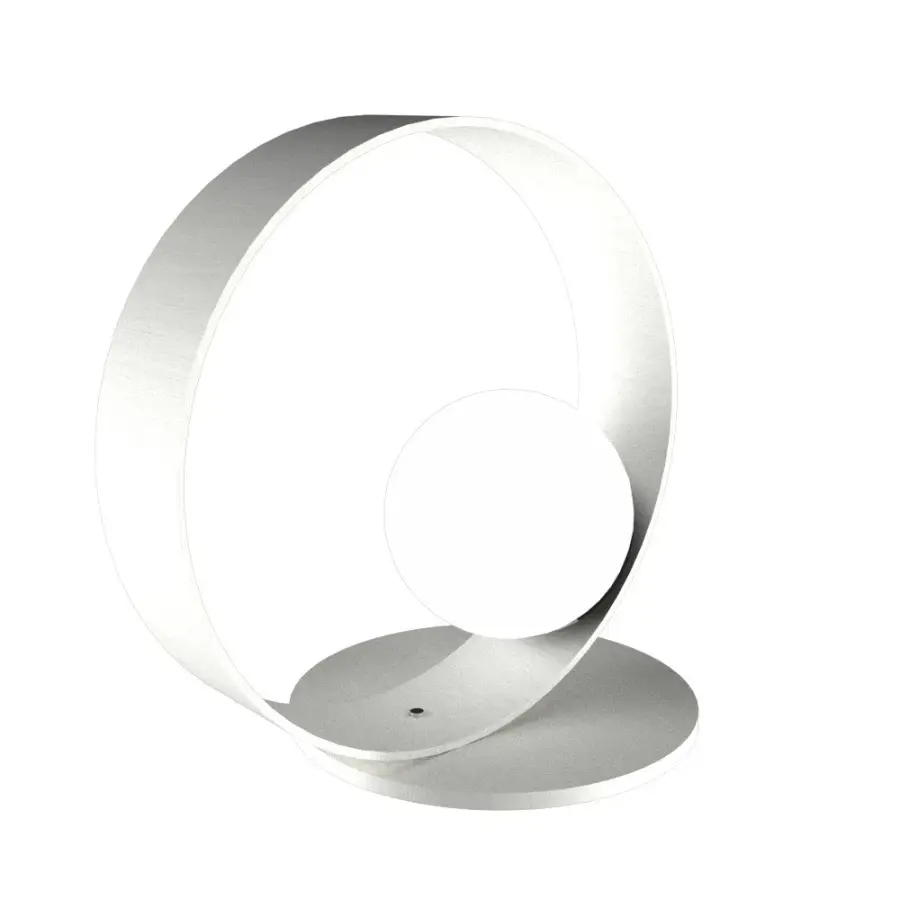 Sfera One Light Table Lamp in Organic White