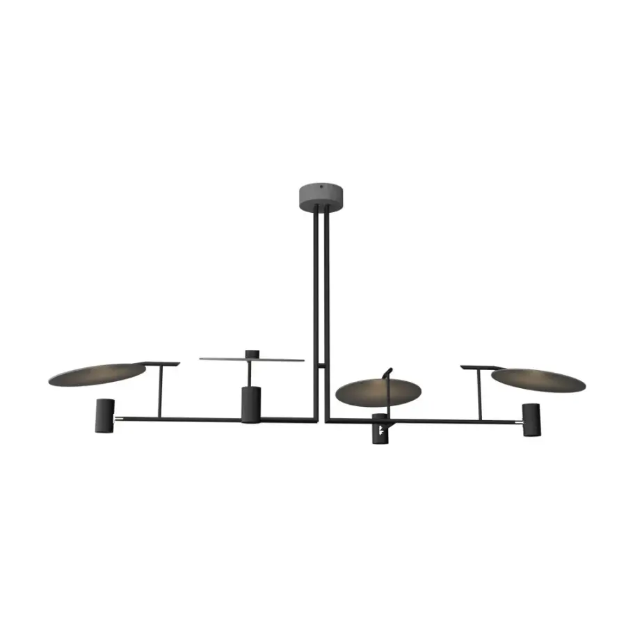 Dot Two Light Pendant in Organic Grey