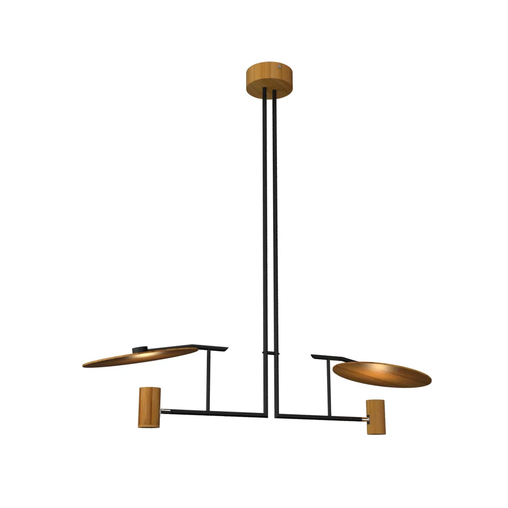 Dot One Light Pendant in Teak