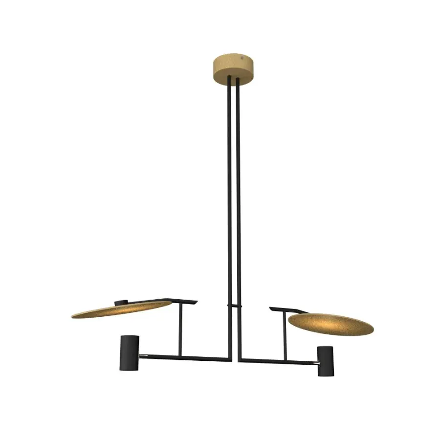 Dot One Light Pendant in Organic Gold