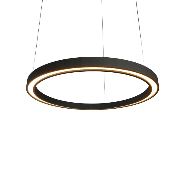 The Frame LED Pendant delivers modern minimalist design in a compact 1.57" profile. Its integrated LED and organic black finish make it ideal for accent lighting in tight spaces or clustered installations.