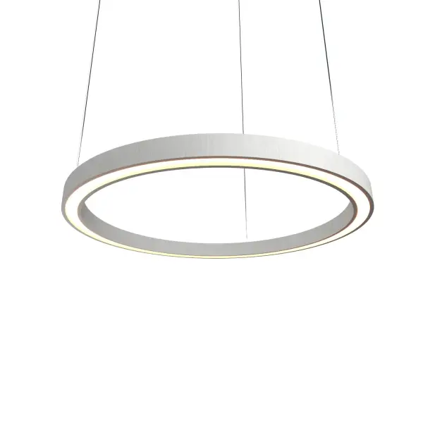 Frame LED Pendant in Organic White