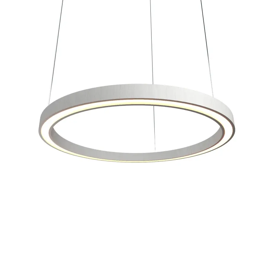 Frame LED Pendant in Organic White