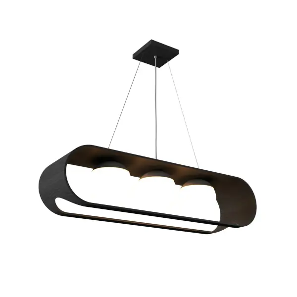 The Sfera pendant brings sophisticated contemporary style with its organic grey finish and substantial 33-inch presence. Perfect for making a statement over dining tables or kitchen islands while maintaining versatile appeal.