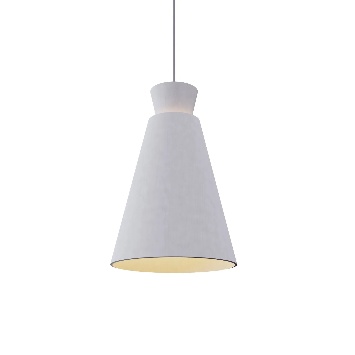 Conical Organic White Pendant Light
