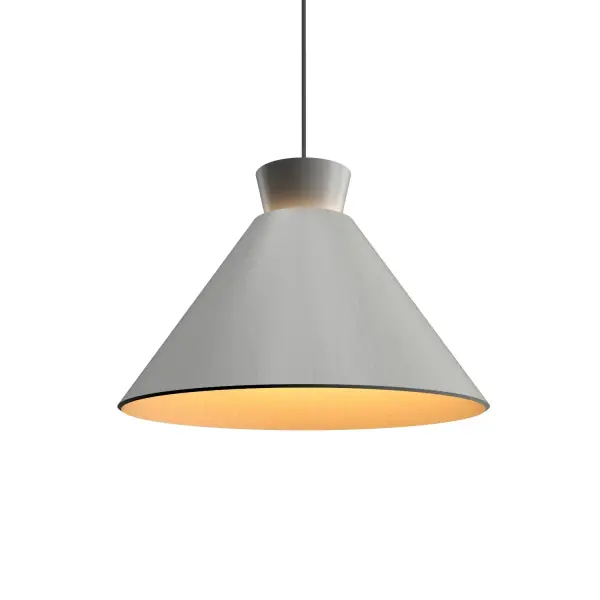 The Conical pendant offers a refined minimalist aesthetic with its organic white ceramic shade. At under 9 inches tall, it's perfectly scaled for intimate spaces and task lighting applications.
