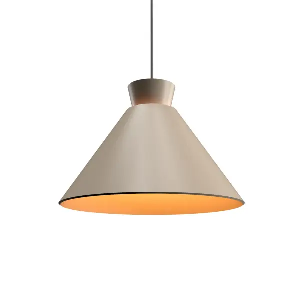 The Conical pendant brings organic warmth to intimate spaces with its natural cappuccino finish and compact 8.67-inch profile. Perfect for creating focused task lighting or adding natural texture to smaller areas.