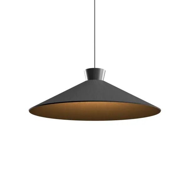 This compact pendant features a clean conical silhouette in a sophisticated organic grey finish. Perfect for modern spaces requiring focused task lighting or creating visual interest in smaller areas.