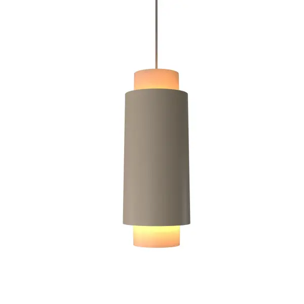 Cylindrical Organic Cappuccino Pendant Light