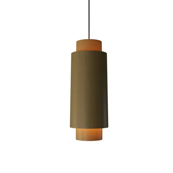 This sleek one-light pendant features a clean cylindrical silhouette in a sophisticated Organic Gold finish. Perfect for modern and contemporary spaces, it delivers focused task lighting with artistic appeal.