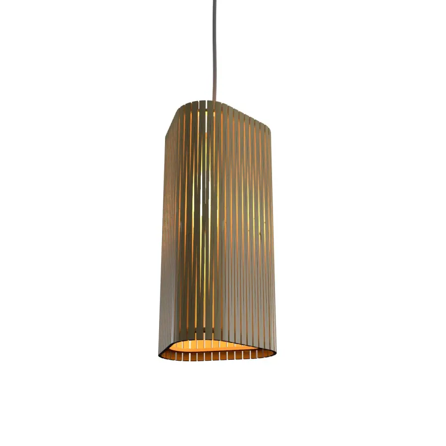 Living Hinges One Light Pendant in Organic Gold