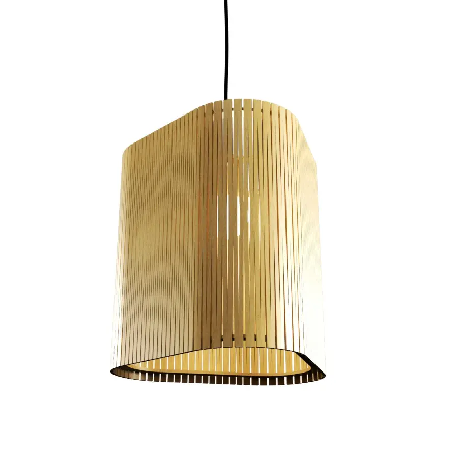 Living Hinges Organic Gold Pendant Light