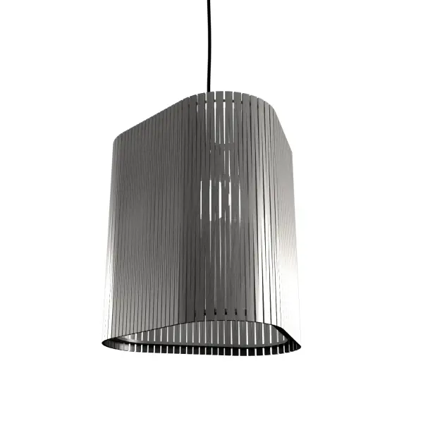 The Living Hinges pendant brings organic modern aesthetics to compact spaces with its sculptural grey finish. At under 8 inches, it's perfect for task lighting or creating visual interest in smaller areas.