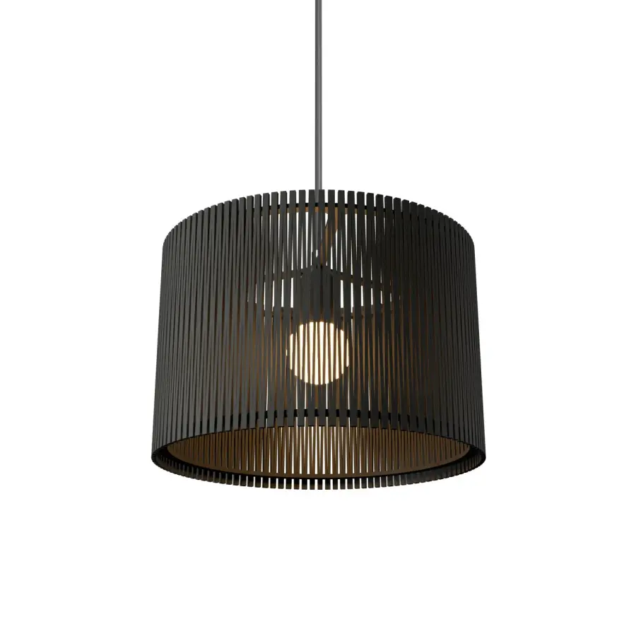 Living Hinges Organic Black Pendant Light