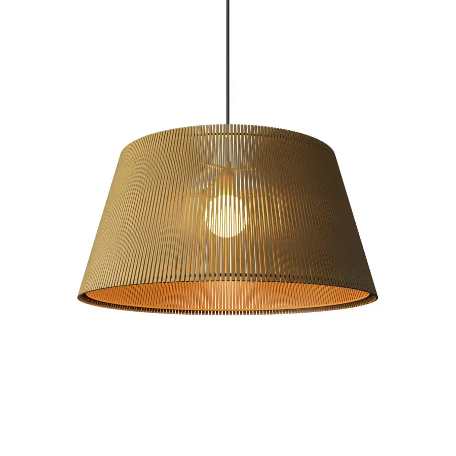 Living Hinges One Light Pendant in Organic Gold