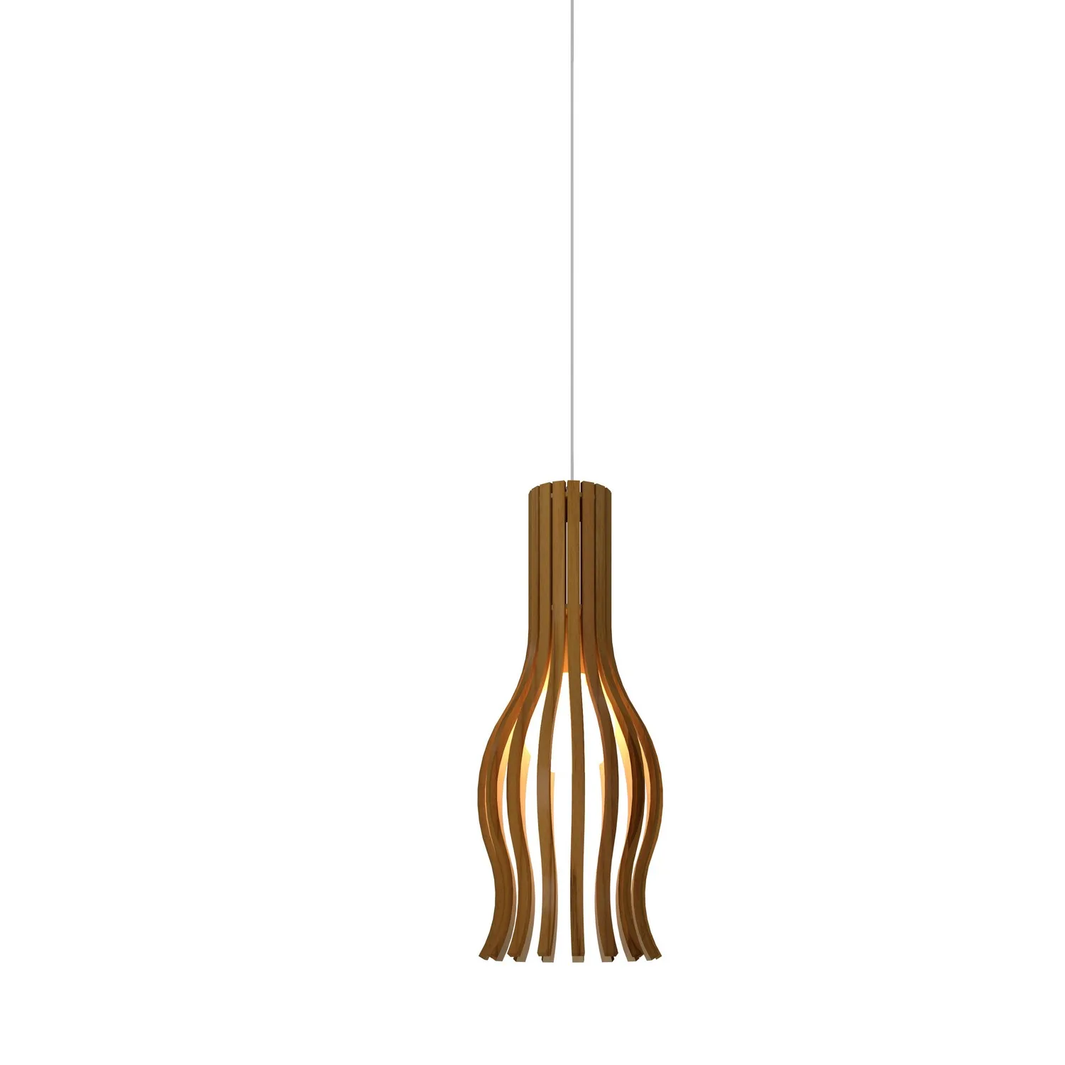 Balloon One Light Pendant in Teak