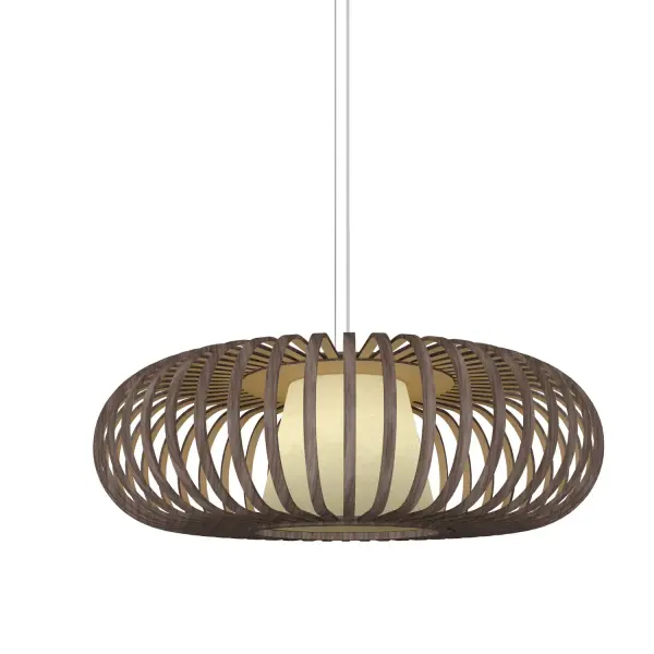 Collection: Balloon Designer: Studio Accord Finish: American Walnut Width: 31.50" Height: 9.65" Weight: 21.04 lb Wire: 118" Number of Bulbs: 12 Maximum Wattage: 25.00 W Bulb Type: A19 Bulb Base: E26 CRI: 90 Voltage: 120.00 V Material: Wood veneer, MDF, Metal Country of Origin: Brazil Safety Listing: UL Safety Rating: Damp Connection: Hard Wired Manufacturer Warranty: 5 Years
