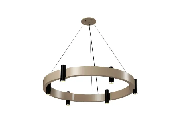 The Flow pendant brings natural elegance with its organic cappuccino wood finish and 12-light configuration. At 31.5 inches long, it's perfectly sized for dining tables and kitchen islands, offering warm ambient lighting.
