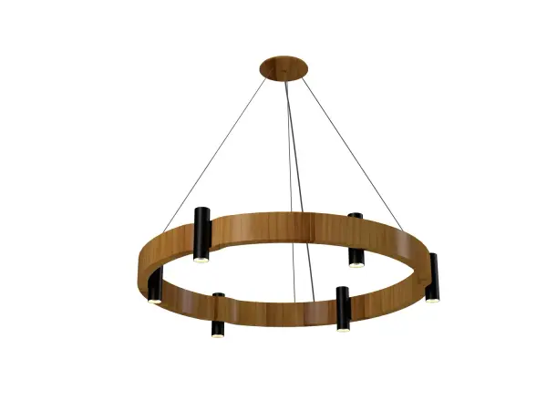 Collection: Flow Designer: Studio Accord: Bruno Diego Felippe Finish: Teak Width: 39.37" Height: 5.31" Length: 39.37" Weight: 14.49 lb Wire: 118" Bulbs Included Number of Bulbs: 8 Maximum Wattage: 8.00 W Bulb Type: MR11 Bulb Base: GU10 Color Temperature: 3000 K CRI: 90 Voltage: 120.00 V Material: Wood veneer, MDF, Metal Country of Origin: Brazil Safety Listing: UL Safety Rating: Damp Connection: Hard Wired Manufacturer Warranty: 5 Years