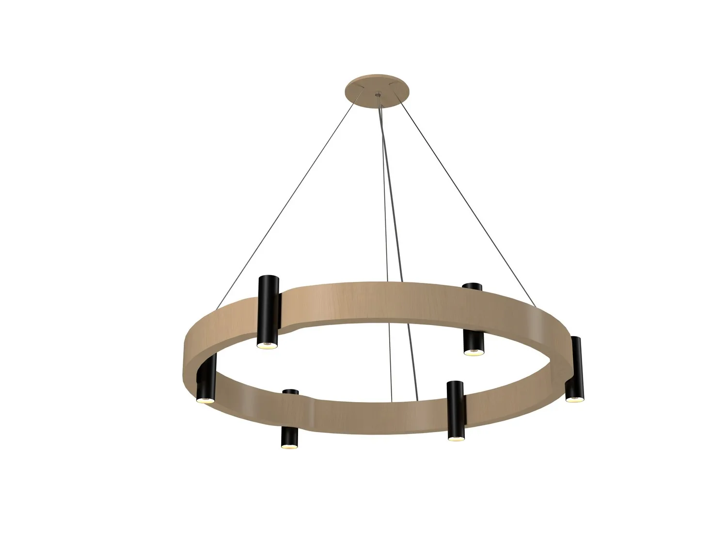 Flow Eight Light Pendant in Maple