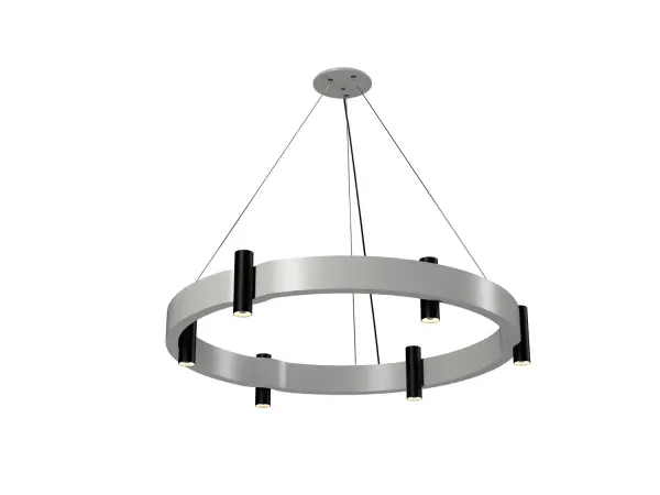 Flow Eight Light Pendant in Organic White