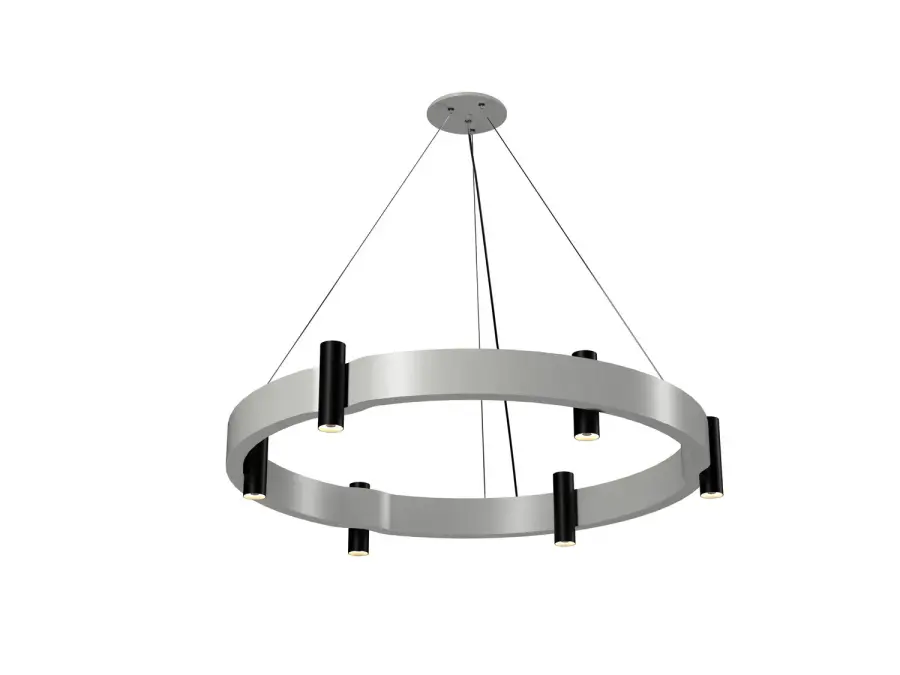 Flow Eight Light Pendant in Organic White