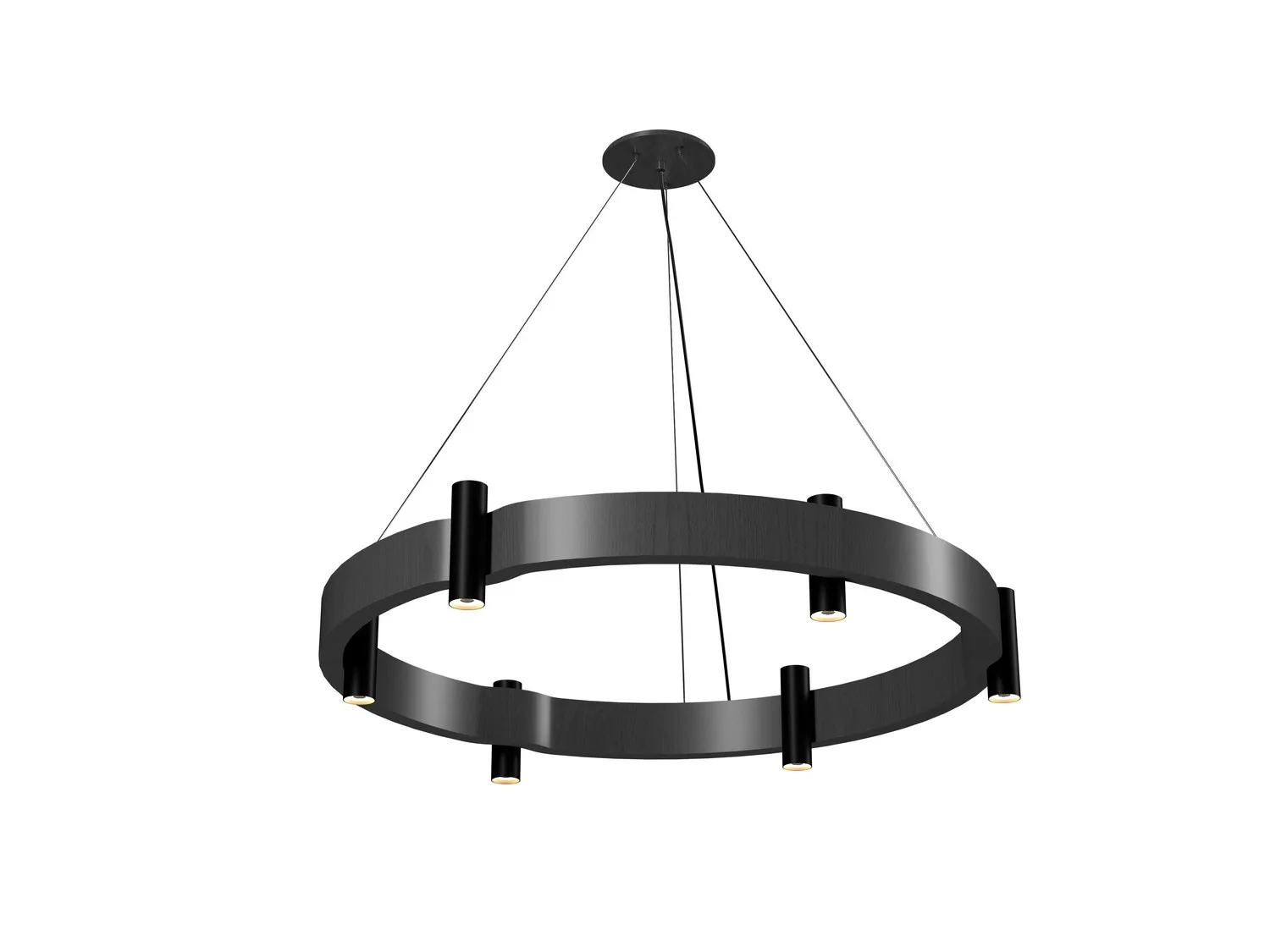Flow Eight Light Pendant in Organic Grey
