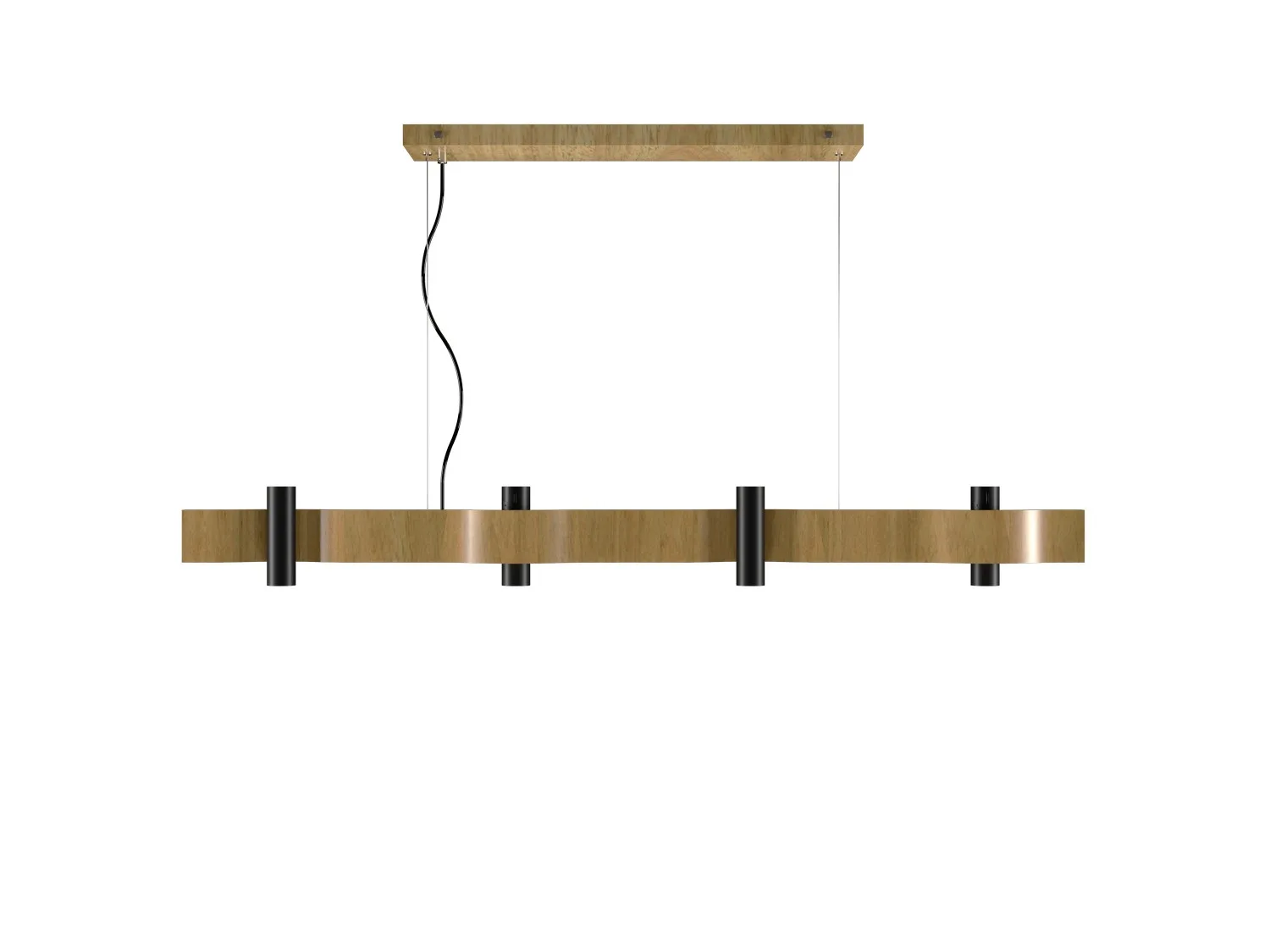 Flow 14 Light Pendant in Louro Freijo