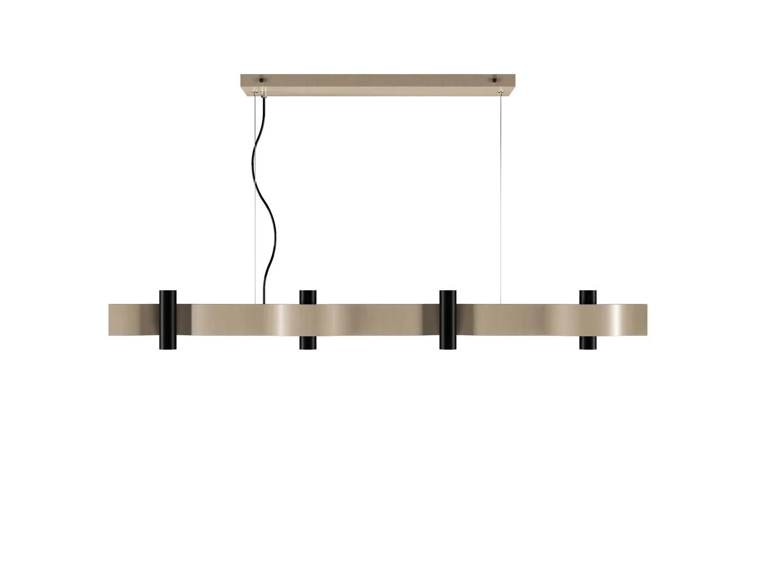 Flow 14-Light Pendant in Organic Cappuccino
