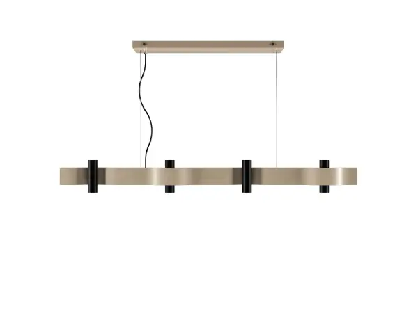 Flow 14-Light Pendant in Organic Cappuccino