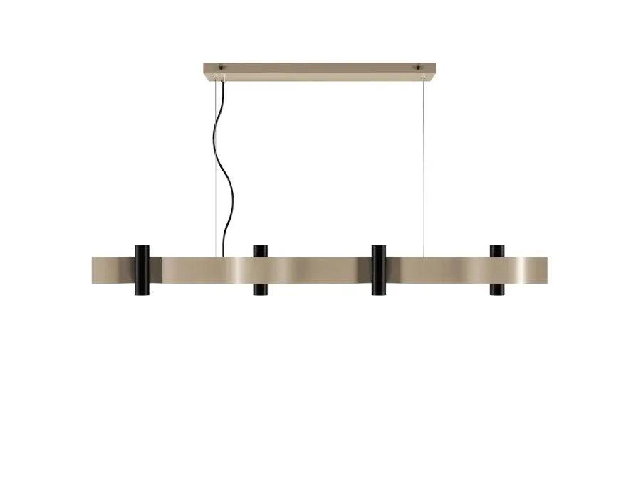 Flow 14-Light Pendant in Organic Cappuccino