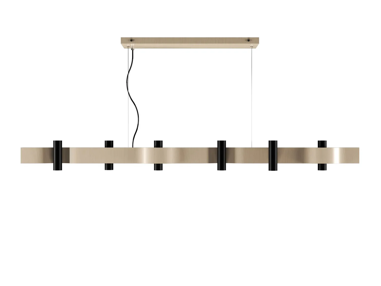 Flow 16-Light Pendant in Organic Cappuccino