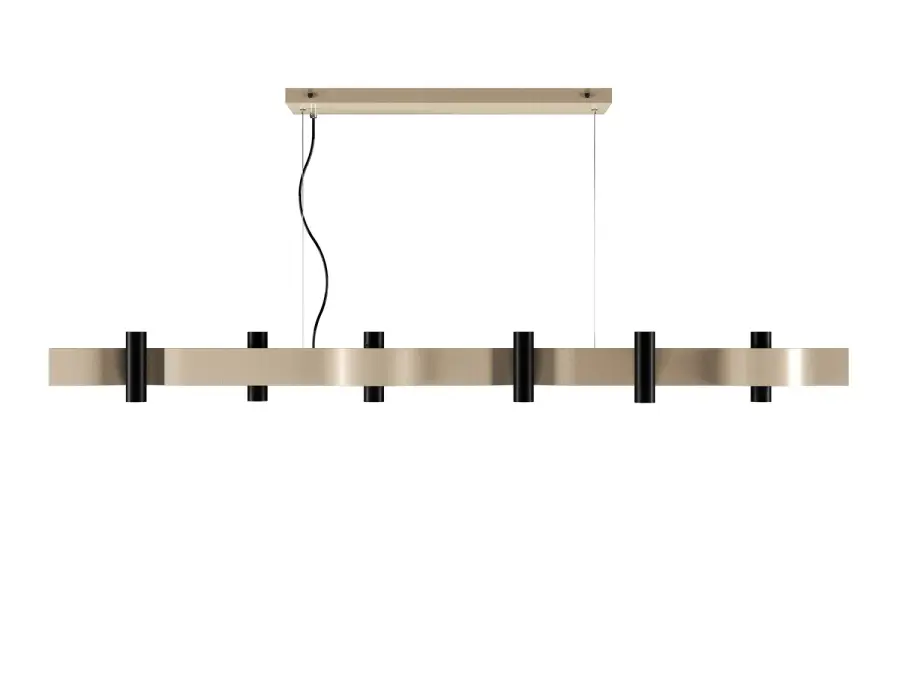 Flow 16-Light Pendant in Organic Cappuccino