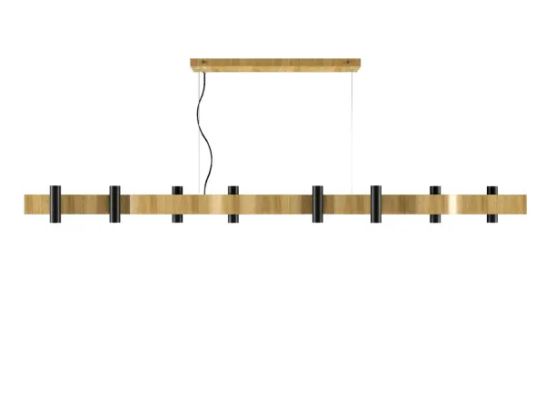 Collection: Flow Designer: Studio Accord Finish: Louro Freijo Width: 3.54" Height: 27.56" Length: 9.84" Weight: 11.91 lb Wire: 118" Bulbs Included Number of Bulbs: 1 Maximum Wattage: 8.00 W Bulb Type: MR11 Bulb Base: GU10 Color Temperature: 3000 K CRI: 90 Voltage: 120.00 V Material: Wood veneer, MDF, Metal Country of Origin: Brazil Safety Listing: UL Safety Rating: Damp Connection: Hard Wired Manufacturer Warranty: 5 Years