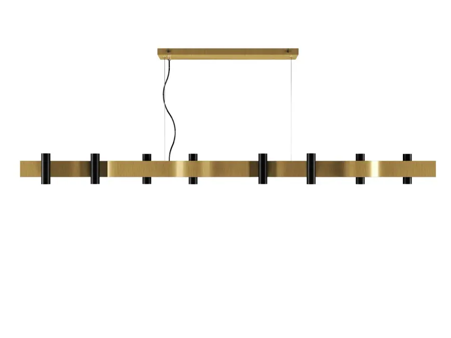 Flow One Light Pendant in Organic Gold