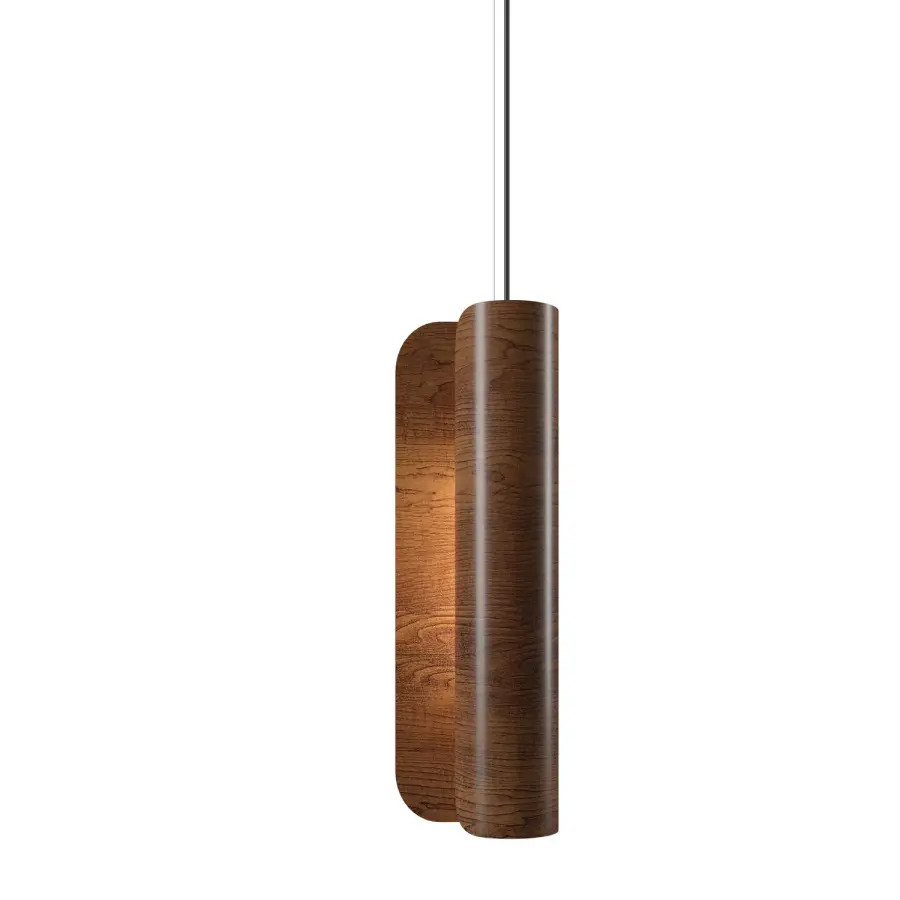 Elegant Wood LED Pendant with Warm Natural Character