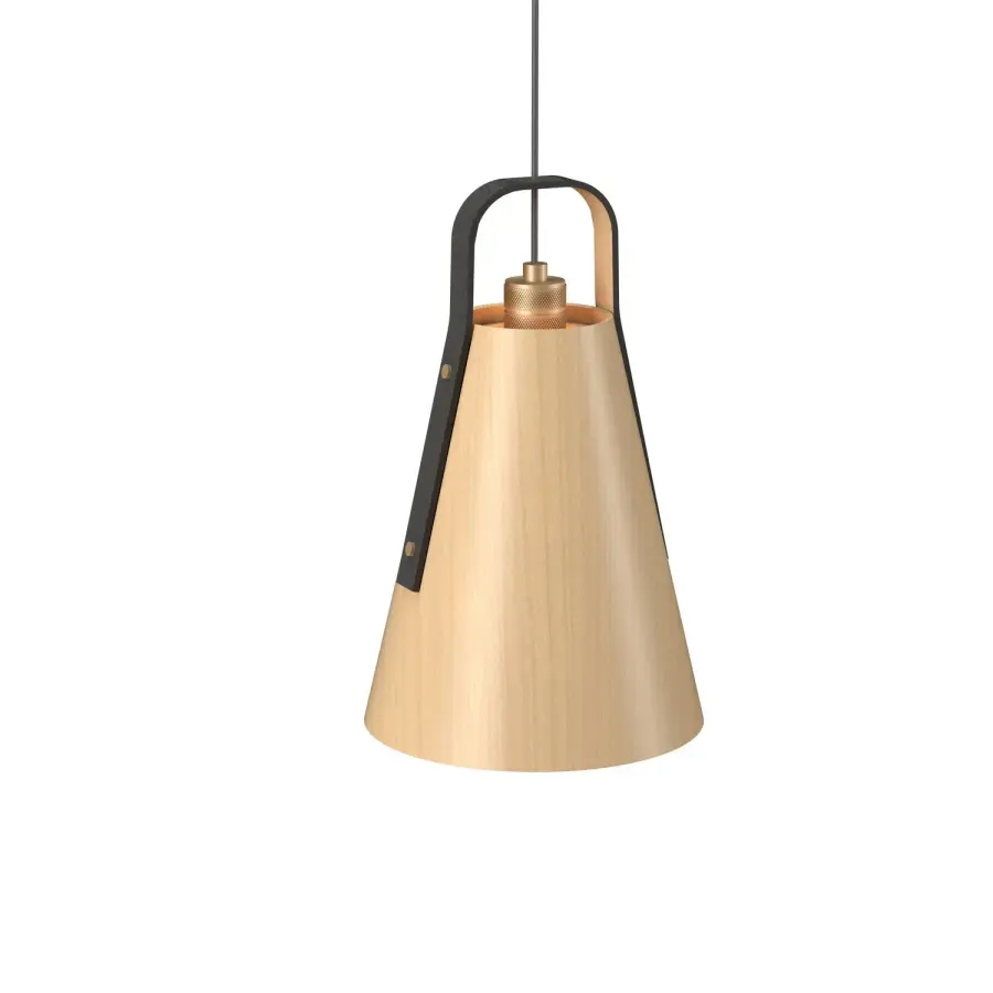 Strap One Light Pendant in Maple