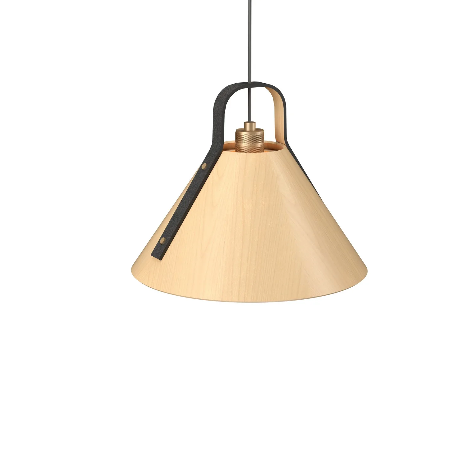 Strap One Light Pendant in Maple