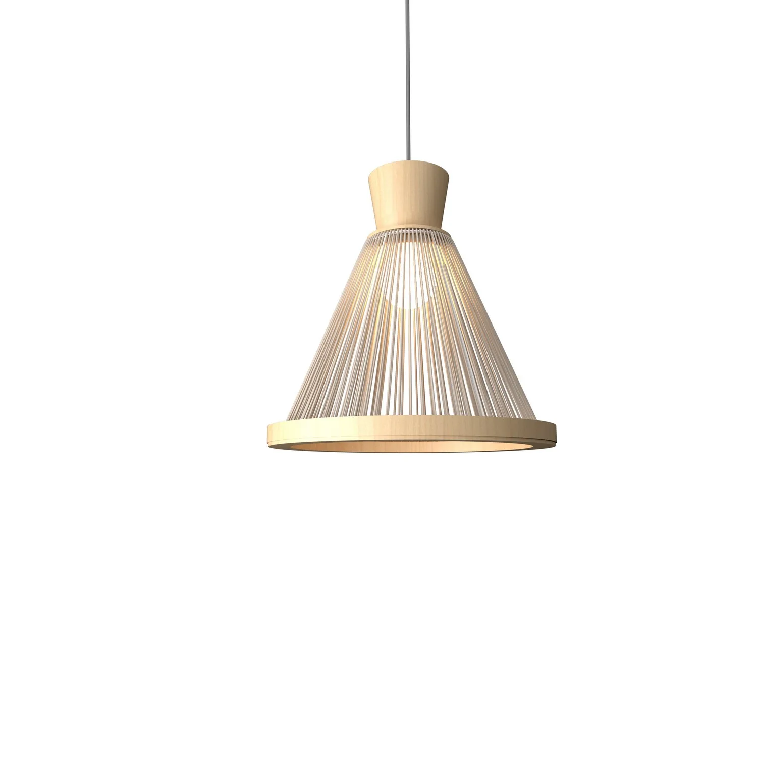 Corda One Light Pendant in Maple