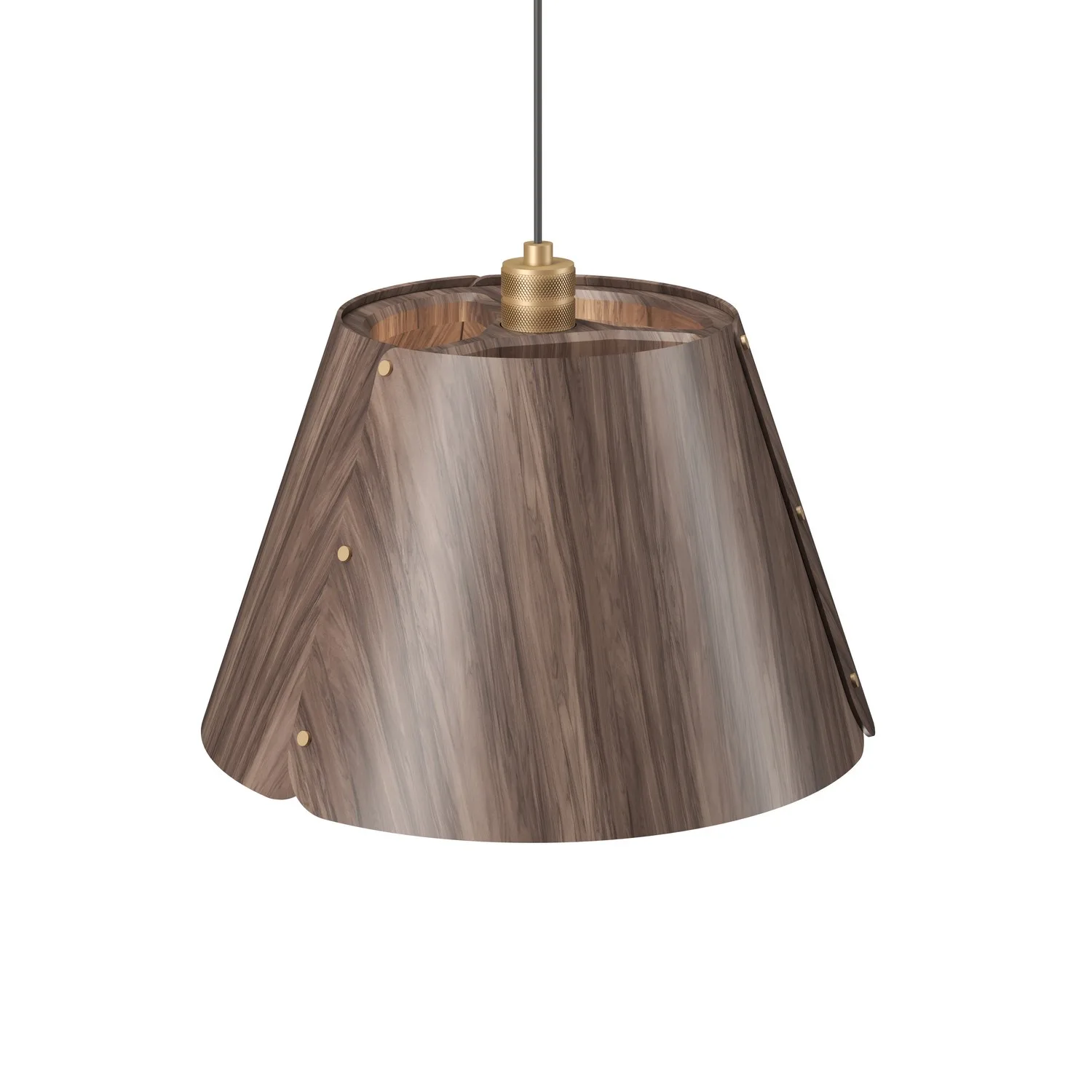 Element One Light Pendant in American Walnut