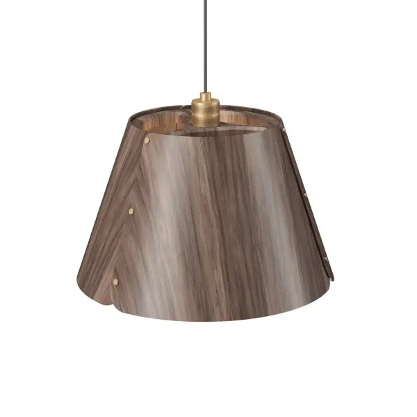 Element One Light Pendant in American Walnut