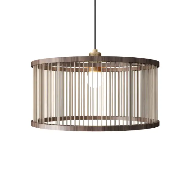 Collection: Corda Designer: Studio Accord Finish: American Walnut Width: 19.69" Height: 11.42" Weight: 6.39 lb Wire: 118" Number of Bulbs: 1 Maximum Wattage: 25.00 W Bulb Type: A19 Bulb Base: E26 Voltage: 120.00 V Material: MDF, Wood veneer, Raw cotton Country of Origin: Brazil Safety Listing: UL Safety Rating: Damp Connection: Hard Wired Manufacturer Warranty: 5 Years
