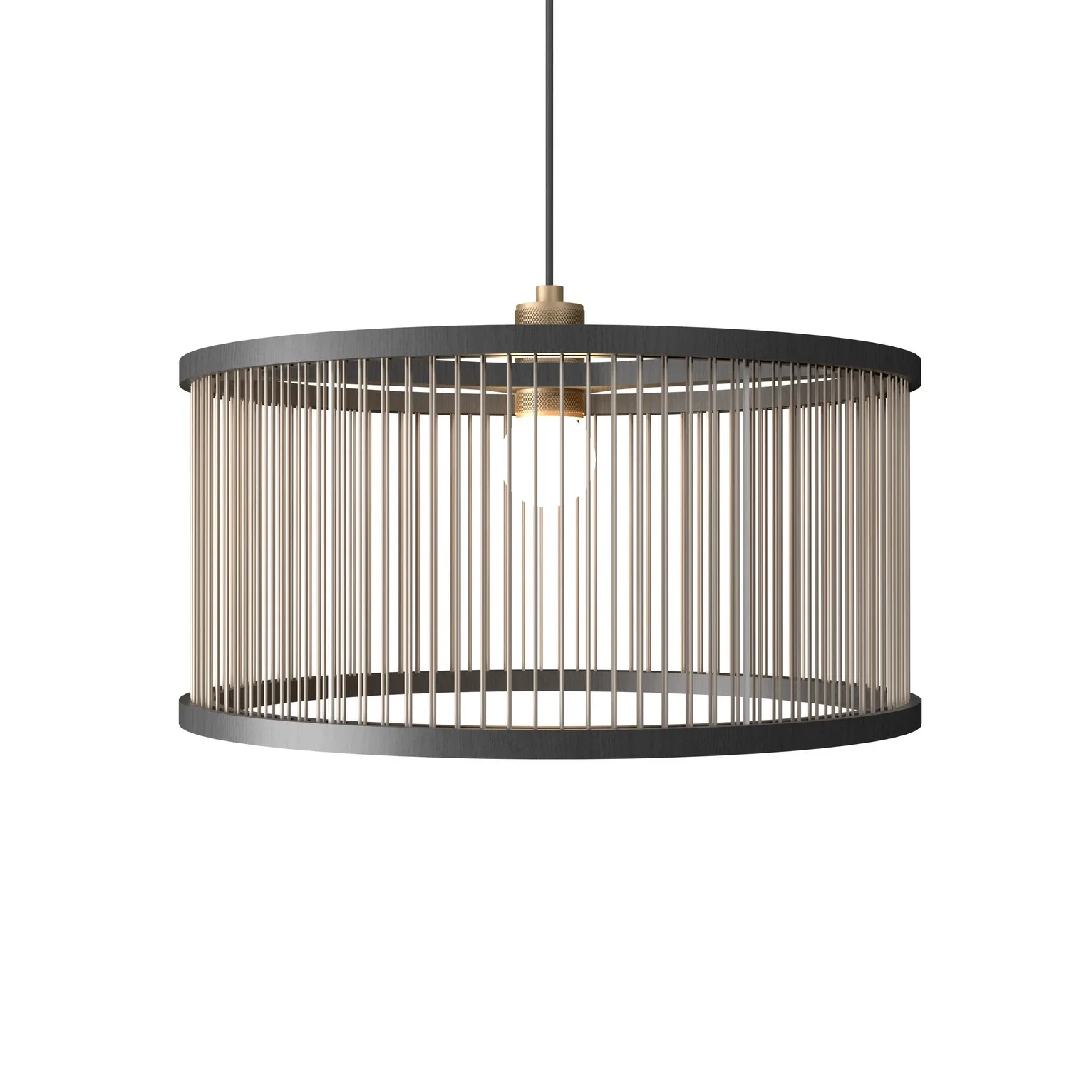 Corda One Light Pendant in Organic Grey