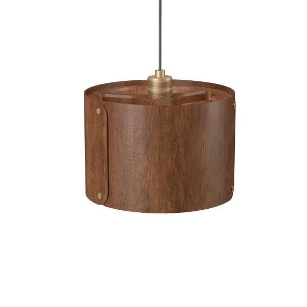 The Element pendant brings natural beauty with its Imbuia wood finish in a compact 9.45-inch design. Perfect for intimate spaces, this single-light fixture adds organic warmth and contemporary style to kitchens and dining areas.