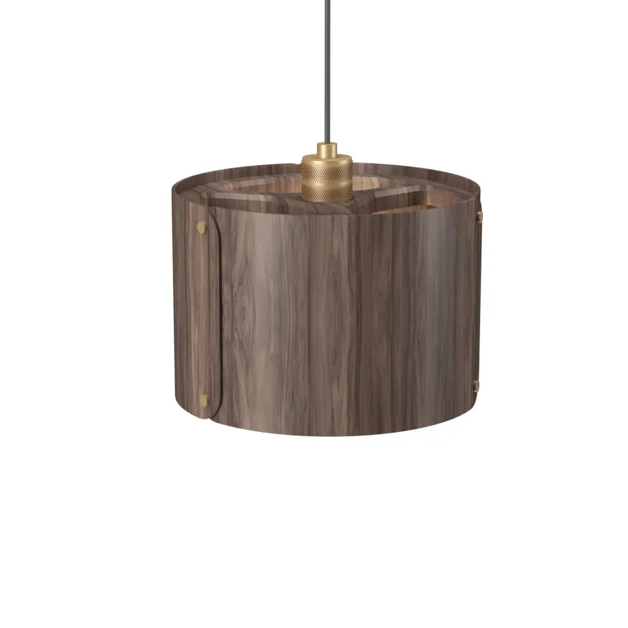 Element One Light Pendant in American Walnut