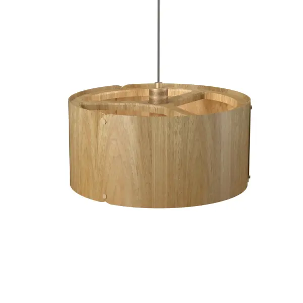The Element pendant showcases beautiful Louro Freijo wood in a compact design that adds organic warmth to contemporary interiors. Its modest 10-inch height makes it ideal for intimate spaces and layered lighting schemes.