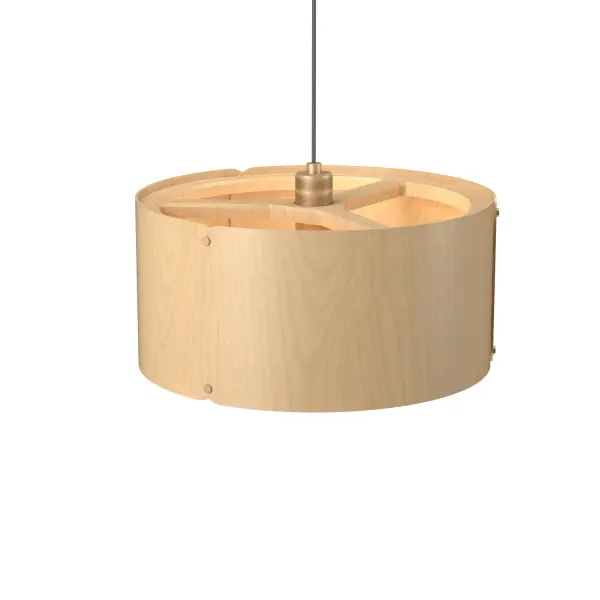 The Element pendant showcases beautiful maple wood craftsmanship in a compact design. Its natural warmth and organic aesthetic make it perfect for modern spaces seeking a connection to nature.