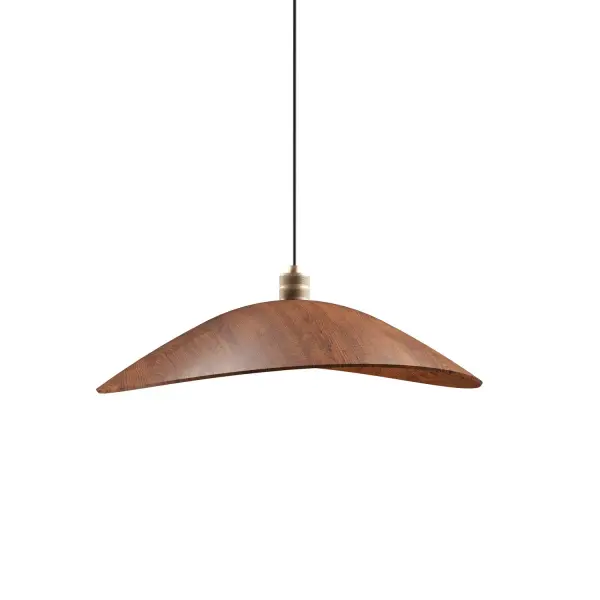 Collection: Oyster Designer: Studio Accord Finish: Imbuia Width: 20.47" Height: 5.51" Length: 24.41" Weight: 13.89 lb Wire: 118" Number of Bulbs: 1 Maximum Wattage: 25.00 W Bulb Type: A19 Bulb Base: E26 Voltage: 120.00 V Material: Wood veneer, MDF Country of Origin: Brazil Safety Listing: UL Safety Rating: Damp Connection: Hard Wired Manufacturer Warranty: 5 Years
