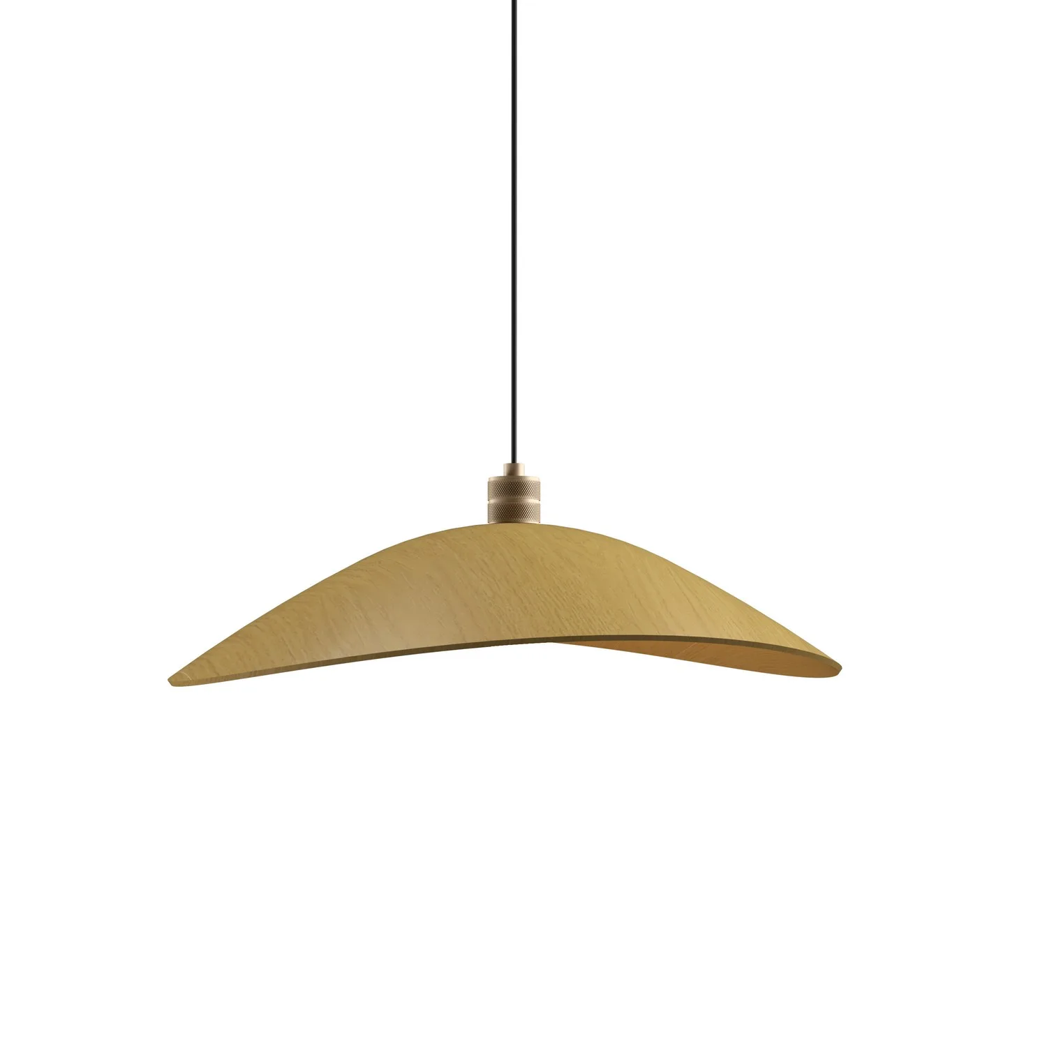 Oyster One Light Pendant in Organic Gold
